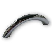 Immagine di maniglie s-1586 mm. 64 metallo cromo l/nero 80 a:9 h:25,5 int:64                                                                                           