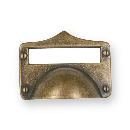 Immagine di maniglie s-1682 mm. 32 metallo ottone antico 83 a:62 h:25,5 int:32                                                                                           