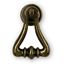 Immagine di maniglie s-1705 mm. 36 metallo ottone antico 55 a:36 h:18 busta 2 pz.                                                                                           