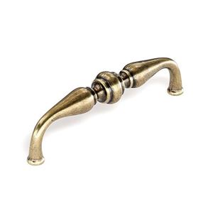 Immagine di maniglie s-1757 mm. 96 metallo ottone antico 05 a17 h31 int96 buste 2 pz.                                                                                           