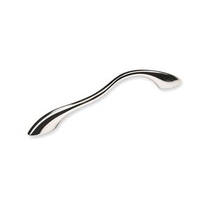 Immagine di maniglie s-1762 mm. 128 metal nikel lucido 174 a:24 h:27 int:128                                                                                           