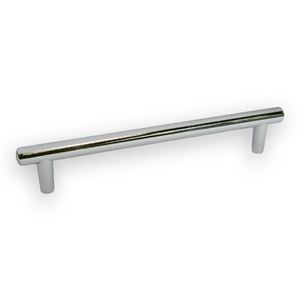 Immagine di maniglie s-1765 mm. 128 metal cromo lucido 157 a:10 h:27,5 int:128                                                                                           