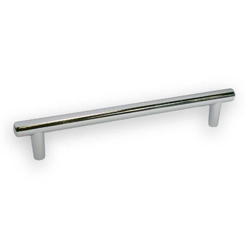 Immagine di maniglie s-1765 mm. 128 metal cromo lucido 157 a:10 h:27,5 int:128                                                                                           