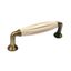 Immagine di maniglie s-1916 mm. 96 metallo ottone ant/beige 114 a:18 h:37,5 int:96                                                                                           