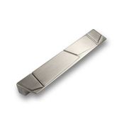 Immagine di maniglie s-2096 mm. 128 metal nikel 157 a:28 h:21 int:128                                                                                           