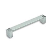 Immagine di maniglie s-2156 mm. 160 metal opalino/cromo l. 172 a:21 h:30 int:160                                                                                           
