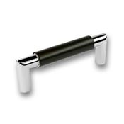 Immagine di maniglie s-2161 mm.  96 metal nero/cromo luc. 108 a:16 h:37 int:96                                                                                           