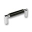 Immagine di maniglie s-2161 mm.  96 metal nero/cromo luc. 108 a:16 h:37 int:96                                                                                           