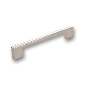 Immagine di maniglie s-2170 mm. 160 metal nikel/bianco 168 a:10 h:28 int:128/160                                                                                           