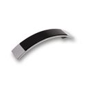 Immagine di maniglie s-2184 mm.  96 metal cromo l/nero 137 a:30 h:26 int:96                                                                                           