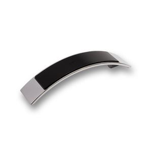 Immagine di maniglie s-2184 mm.  96 metal cromo l/nero 137 a:30 h:26 int:96                                                                                           