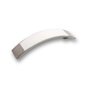 Immagine di maniglie s-2184 mm.  96 metal nikel/bianco 137 a:30 h:26 int:96                                                                                           