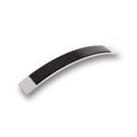 Immagine di maniglie s-2184 mm. 160 metal cromo l/nero 200 a:30 h:26 int:160                                                                                           