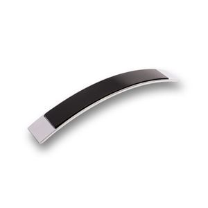 Immagine di maniglie s-2184 mm. 160 metal cromo l/nero 200 a:30 h:26 int:160                                                                                           