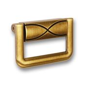 Immagine di maniglie s-2204 mm. 32 metallo ottone ant/marr. 68 a:40 h:10 int:32                                                                                           