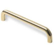 Immagine di maniglie s-6211 mm. 192 metal ottone lucido 202 a:10 h:28,5 int:192                                                                                           