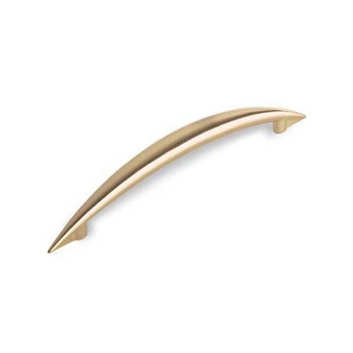 Immagine di maniglie s-809 mm. 128 metallo ottone lucido 165 a:13 h:30 int:128                                                                                           