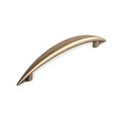 Immagine di maniglie s-809 mm. 96 metallo ottone antico 130 a:12 h:29 int:96                                                                                           