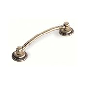 Immagine di maniglie s-812 mm. 96 metallo ottone antico 121 a:25 h:24 int:96                                                                                           