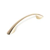 Immagine di maniglie s-916 mm. 96 metallo ottone lucido 133 a:15 h:30 int:96                                                                                           