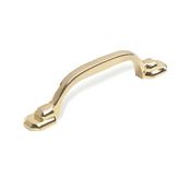 Immagine di maniglie s-917 mm. 76 metallo ottone lucido 105 a:14 h:24 int:76                                                                                           