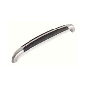 Immagine di maniglie s-935 mm. 160 metal cromo op./nero 168,5 a:13 h:30 int:160                                                                                           