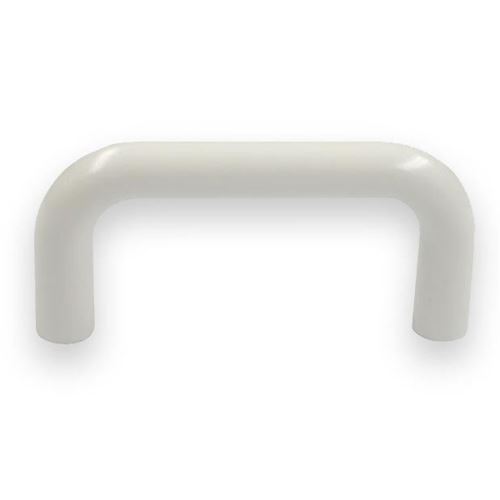 Immagine di maniglie s-h121 mm. 64 plast bianco 4 a10 h35 int64 busta 2 pz.                                                                                           