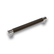 Immagine di maniglie s-h191 mm. 192 metal marrone/cromo l. 215 a:20 h:37 int:192                                                                                           