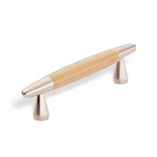 Immagine di maniglie s-s351 mm.  96 faggio lucido/nikel op. 134 a:12 h:31 int:96                                                                                           