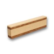 Immagine di maniglie s-s653a mm. 64 acero chiaro/mogano l. 96 a:12 h:25 int:64                                                                                           