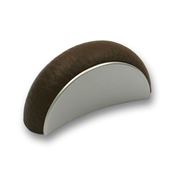 Immagine di maniglie s-sm8077f mm. 32 pl arg. alu/marrone 58 a:18 h:29 int:32                                                                                           