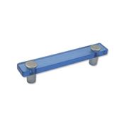 Immagine di maniglie s-sm8119i mm. 96 pl blu/arg. alu 126 a:20 h:26,5 int:96                                                                                           