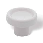 Immagine di pomoli s-0291 mm. 28 plastica bianco 28 a:28 h:20                                                                                           