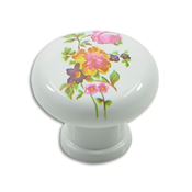 Immagine di pomoli s-0385 mm. 32 plastica bianco flora 32 a:32 h:27                                                                                           