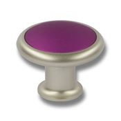 Immagine di pomoli s-0391 mm. 34 plastica nikel/viola 34 a:34 h:29                                                                                           