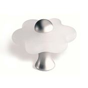 Immagine di pomoli s-0695 mm. 34 plastica natur. op./nikel 34 a:34 h:28,4                                                                                           