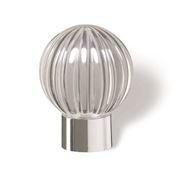 Immagine di pomoli s-0765 mm. 29 plastica opalino/cromo l. 29 a:29 h:37,5                                                                                           