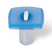 Immagine di pomoli s-0823 mm. 29 plastica blu/arg. alu 29 a:29 h:23                                                                                           