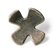 Immagine di pomoli s-1044 mm. 38 metallo ottone antico 40 a:38 h:18                                                                                           