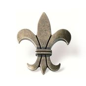 Immagine di pomoli s-1045 mm. 40 metallo ottone antico 48,5 a:40 h:20                                                                                           