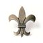 Immagine di pomoli s-1045 mm. 40 metallo ottone antico 48,5 a:40 h:20                                                                                           