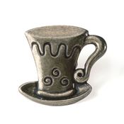 Immagine di pomoli s-1058 mm. 39 metallo ottone antico 42 a:39 h:22                                                                                           