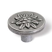 Immagine di pomoli s-1195 mm. 22 metallo argento antico 22 a:22 h:15                                                                                           