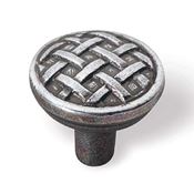 Immagine di pomoli s-1207 mm. 11 metallo argento antico 34 a:10,5 h:32                                                                                           