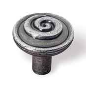 Immagine di pomoli s-1209 mm. 10 metallo argento antico 30 a:10 h:29                                                                                           