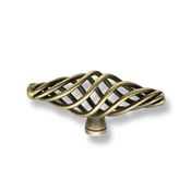 Immagine di pomoli s-1268 mm. 26 metallo ottone antico 74 a:26 h:41                                                                                           