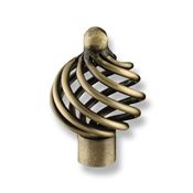 Immagine di pomoli s-1303 mm. 34 metallo ottone antico 34 a:34 h:52                                                                                           