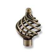 Immagine di pomoli s-1303 mm. 40 metallo ottone antico 40 a:40 h:63                                                                                           