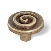 Immagine di pomoli s-1315 mm. 22 metallo ottone antico 22 a:22 h:15                                                                                           