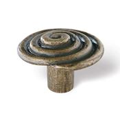 Immagine di pomoli s-1368 mm. 33 metallo ottone antico 33 a:33 h:23                                                                                           